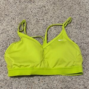 Nike Women's Indy Lime Green Sports Bra
